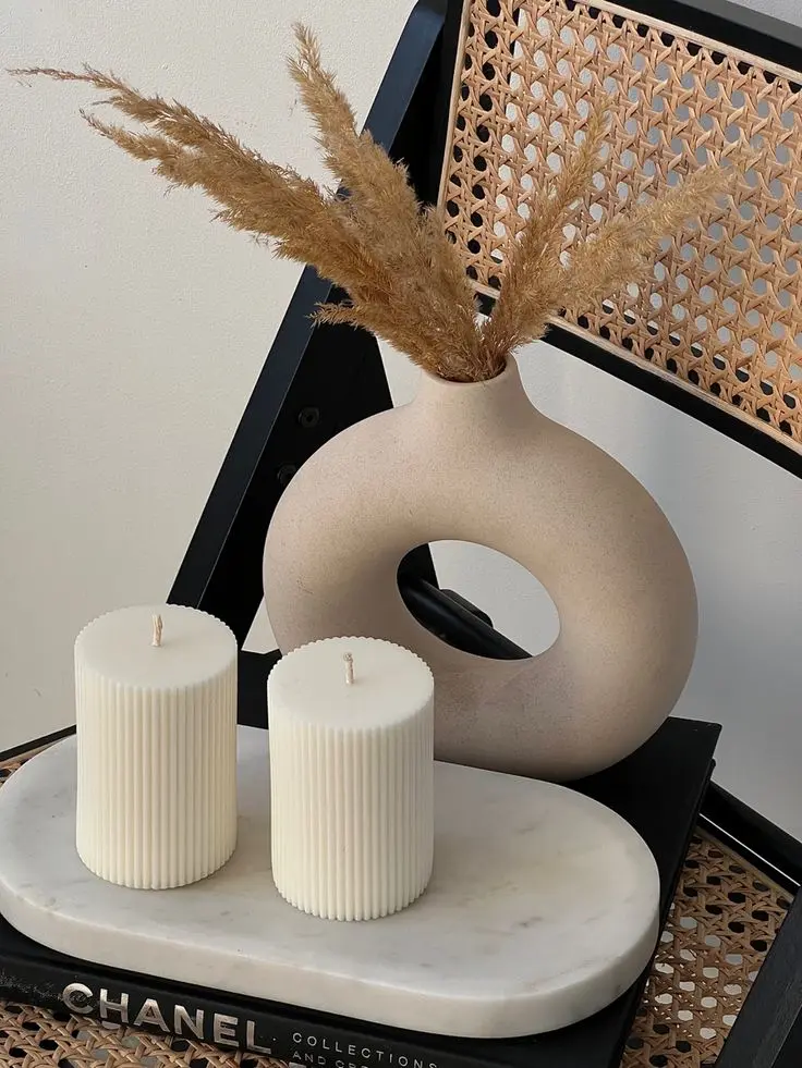 Flower Pillar Candle 
