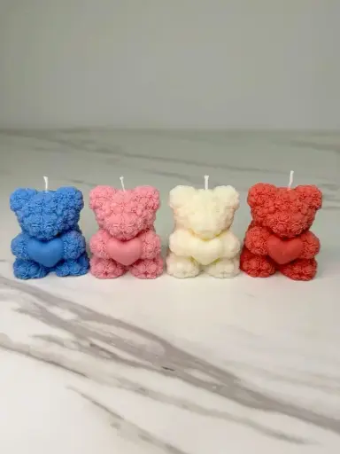 Scented Teddy Candle - (S)
